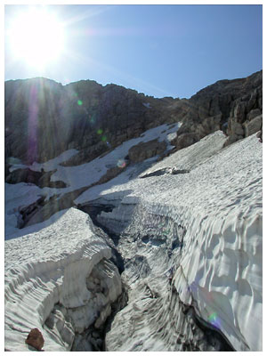 бергшрунд Большого Фиштенского ледника